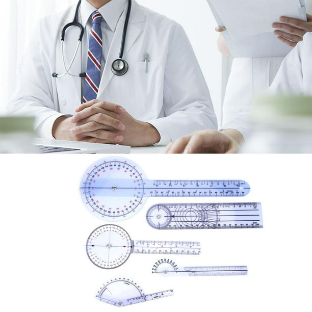 6/8/10inch Medical Angle Ruler Rotatable Easy to Measure for Measurement Medical Goniometer 